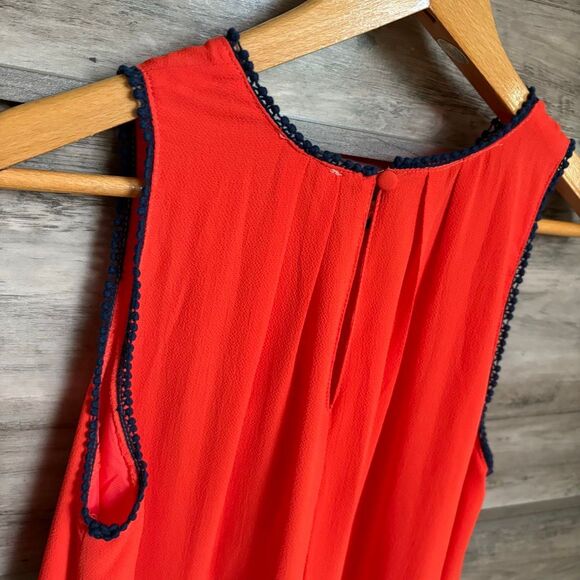 umgee Orange Blue Sleeveless Dress Women's S Excellent Preworn Condition - Picture 8 of 11